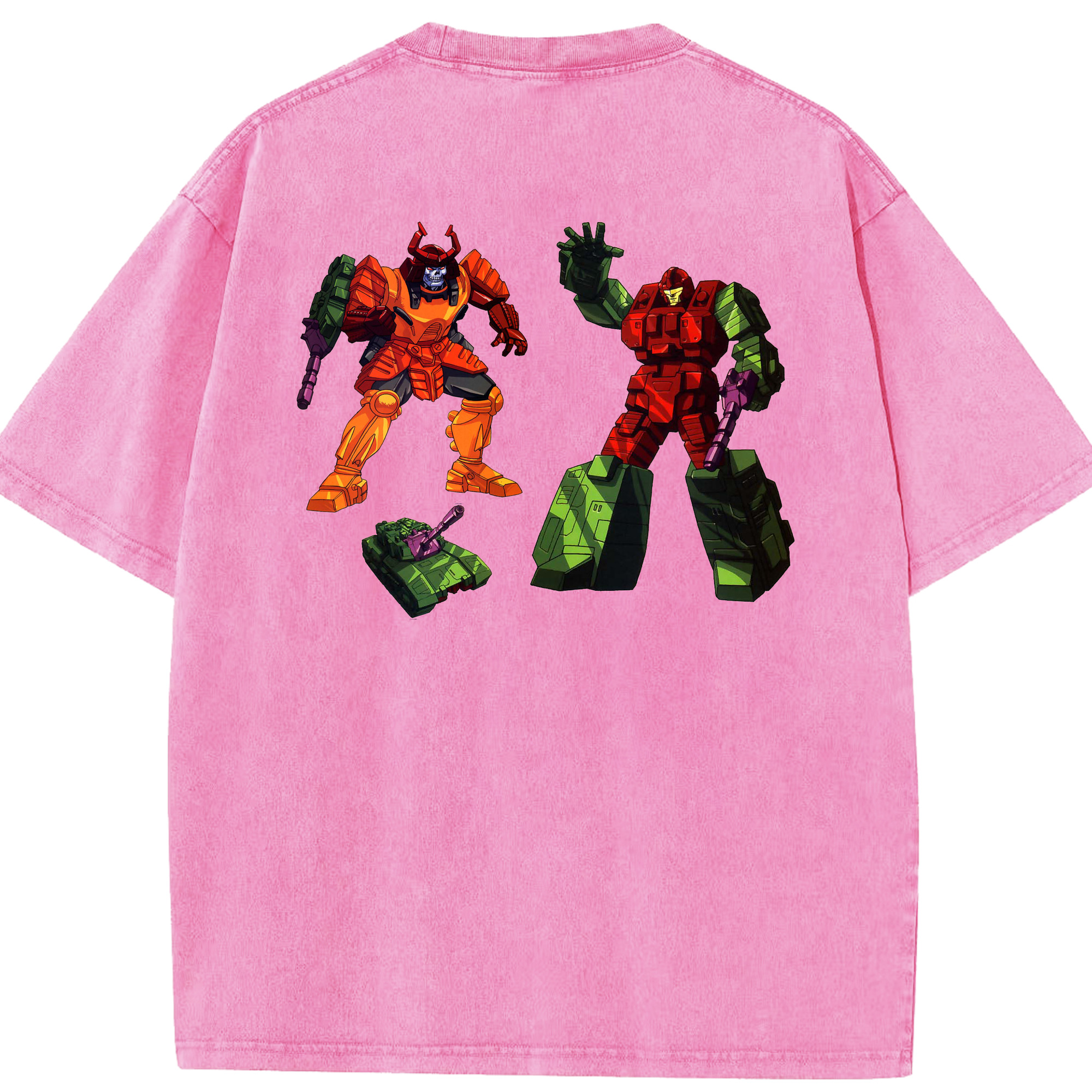 （画像用）  綿100% ヴィンテージ風 半袖Tシャツ（背面プリント）